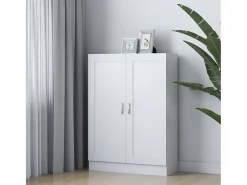 Krimpen aan den IJssel Armario de libros madera contrachapada blanco 82,5x30,5x115 cm