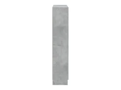 Krimpen aan den IJssel Armario de libros contrachapada gris hormigón 82,5x30,5x150cm