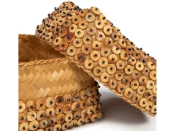 La Cesta De Cáscara De Coco - Natural - M