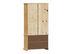 Larindor Librería VIGO madera maciza de pino 85x35x170 cm