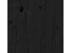 Laurens Estantería madera maciza de pino negra 80x35x68 cm