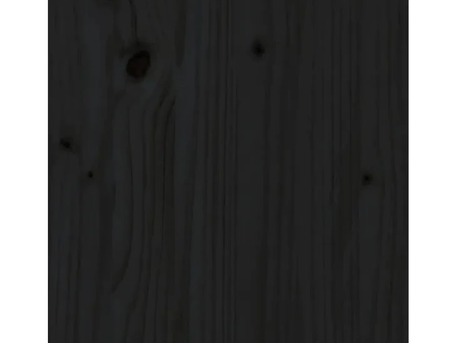 Laurens Estantería madera maciza de pino negra 80x35x68 cm