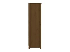 Laurens Estantería madera maciza de pino marrón miel 80x35x126 cm