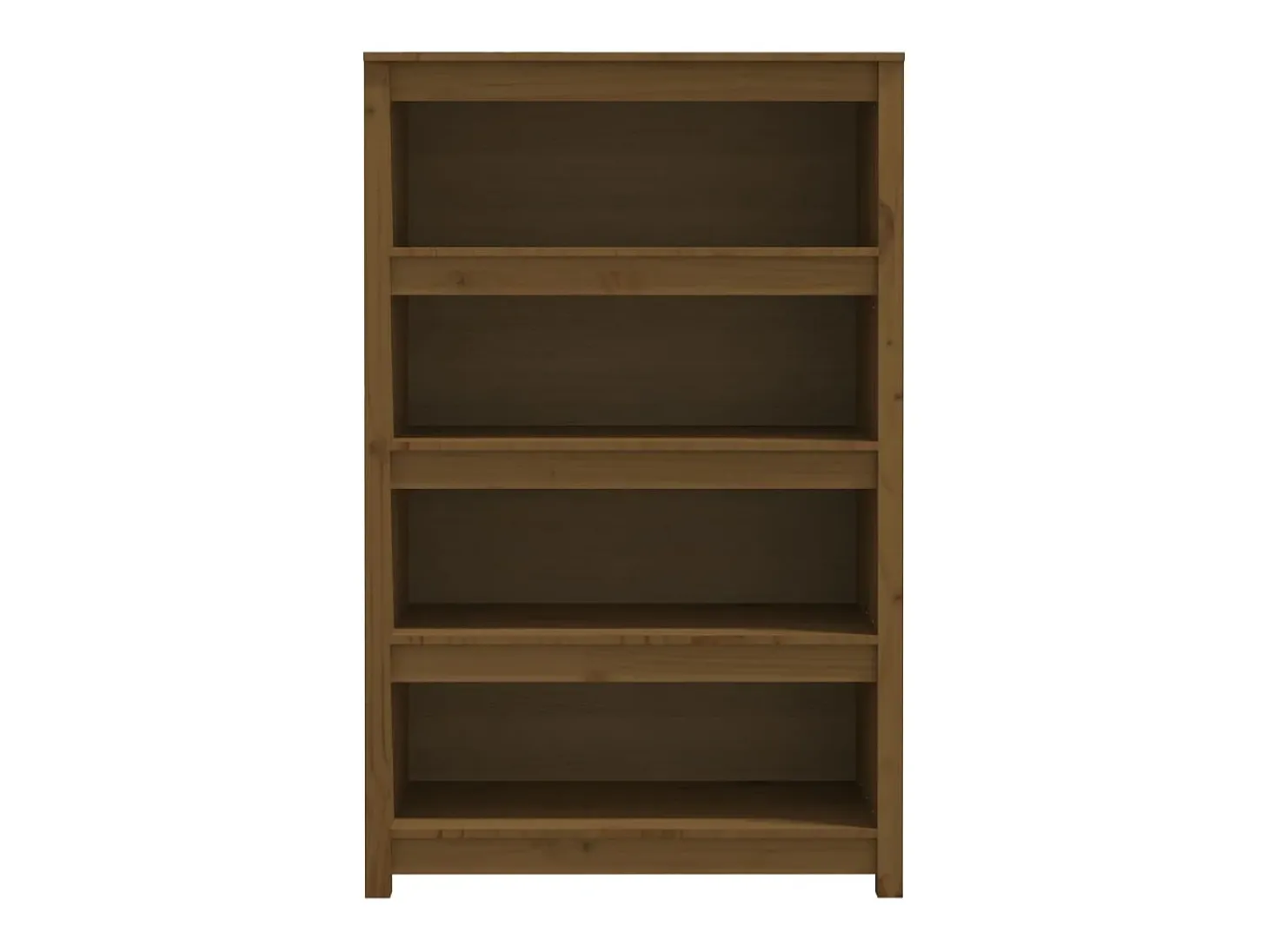 Laurens Estantería madera maciza de pino marrón miel 80x35x126 cm
