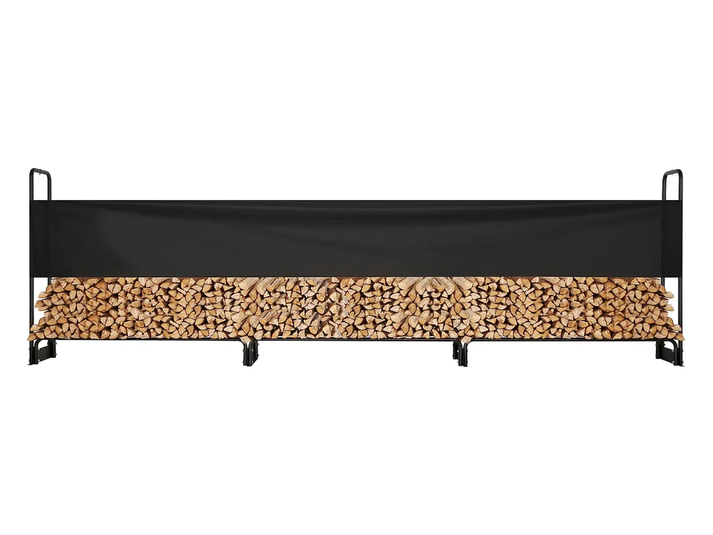 Leñero para Exteriores de 3,8 M con Tapa SucceBuy, 384 x 36 x 117 Cm (Leñero para Exteriores con Tapa)