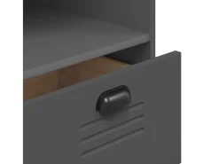 Lene Librería VIKEN madera de ingeniería gris antracita 80x40x90 cm