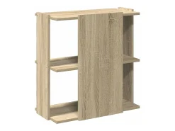 Librería 3 estantes madera ingeniería roble Sonoma 60x30x60 cm