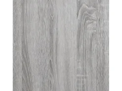 Librería 6 estantes madera ingeniería gris Sonoma 76x32x192 cm