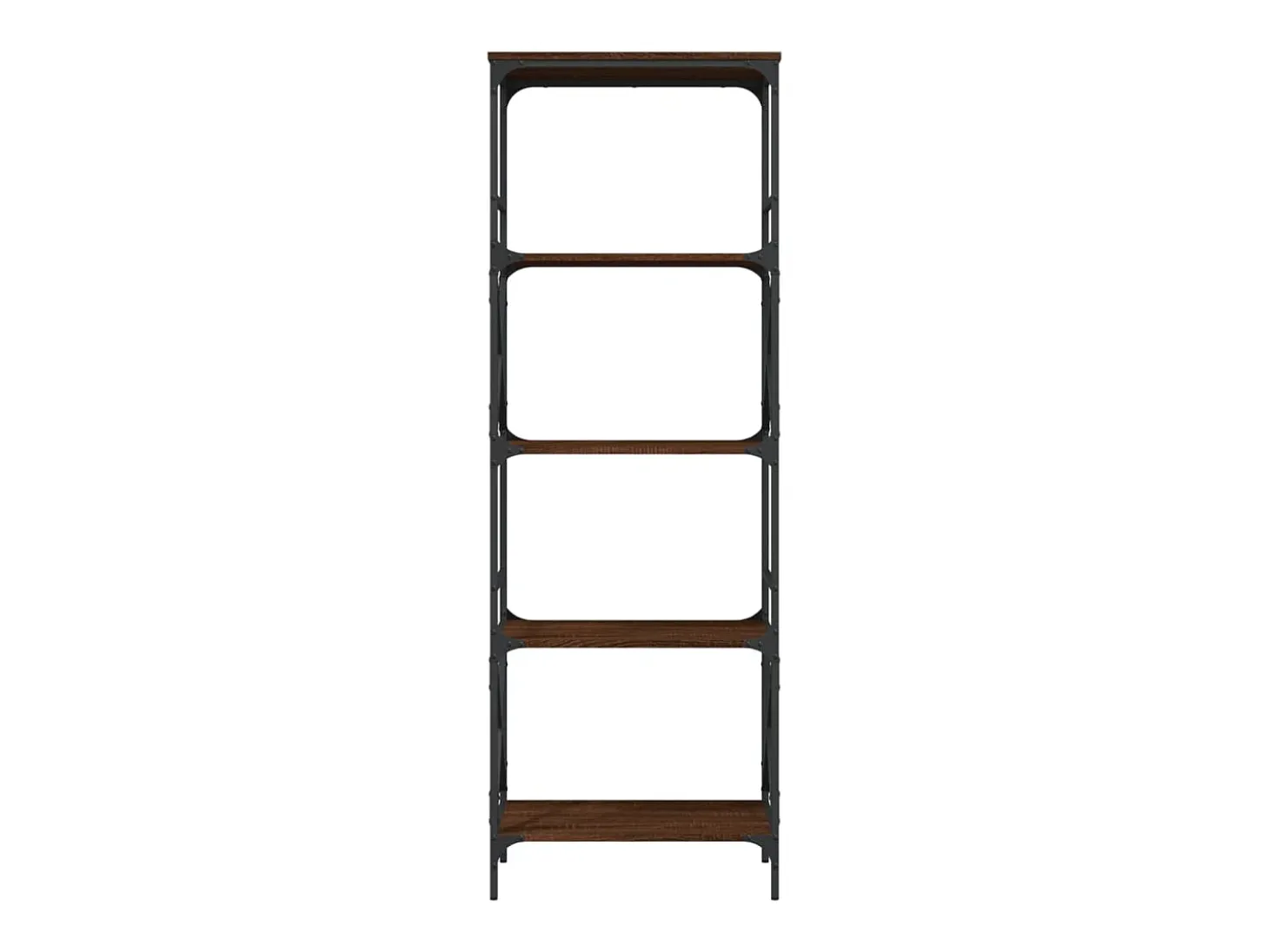 Librería 5 estantes madera ingeniería roble marrón 59x35x171cm