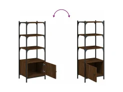 Librería 3 estantes madera ingeniería marrón 41x30x109,5 cm