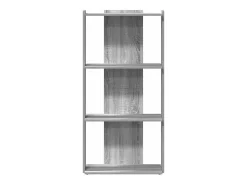 Librería 3 estantes madera ingeniería gris Sonoma 60x30x120 cm