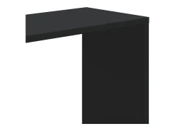 Librería 5 niveles madera ingeniería negra 80,5x23,5x162,5 cm