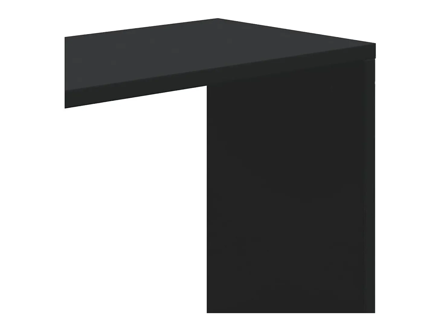 Librería 5 niveles madera ingeniería negra 80,5x23,5x162,5 cm