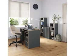 Librería antracita 40x30x140 tetrix