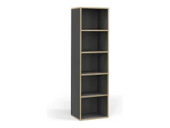 Librería antracita 40x30x140 tetrix