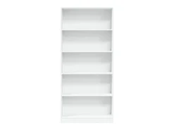 Librería blanca 80x24x176 cm madera contrachapada