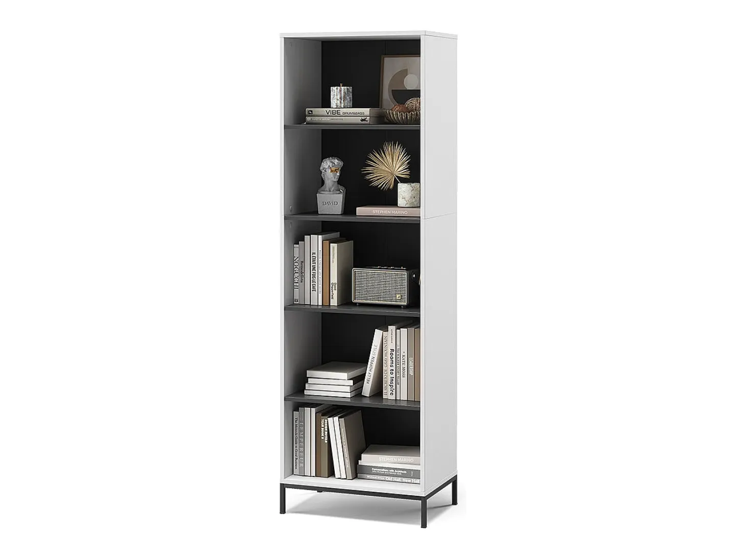 Librería blanco 60x40x180 eliza