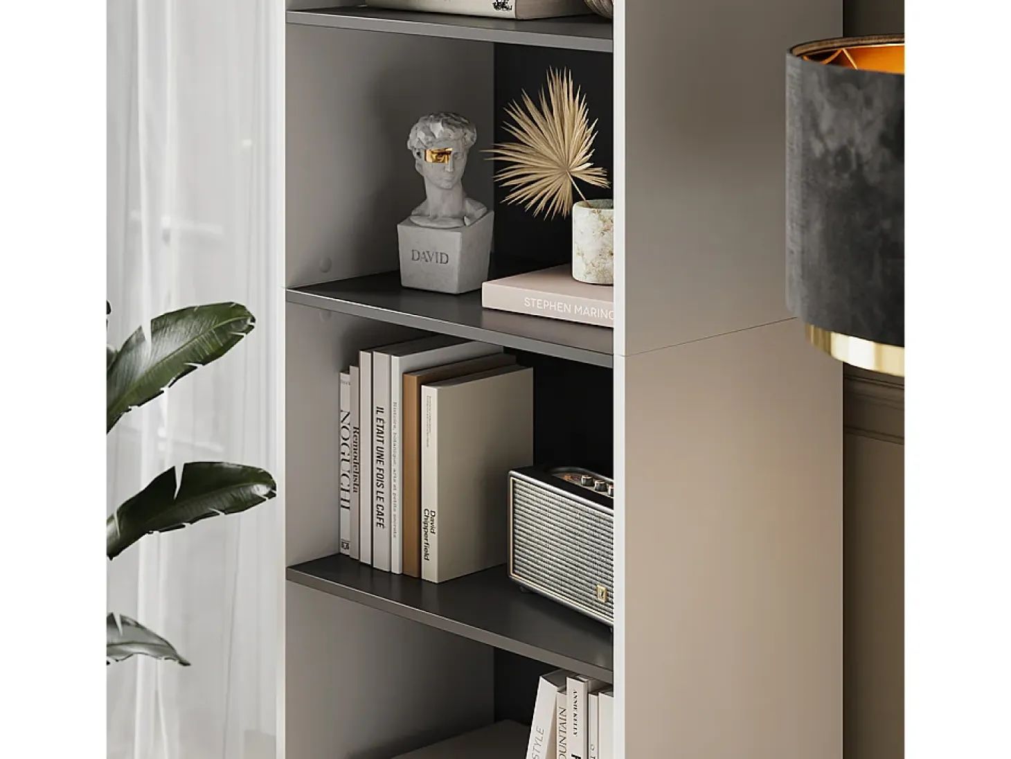 Librería blanco 60x40x180 eliza