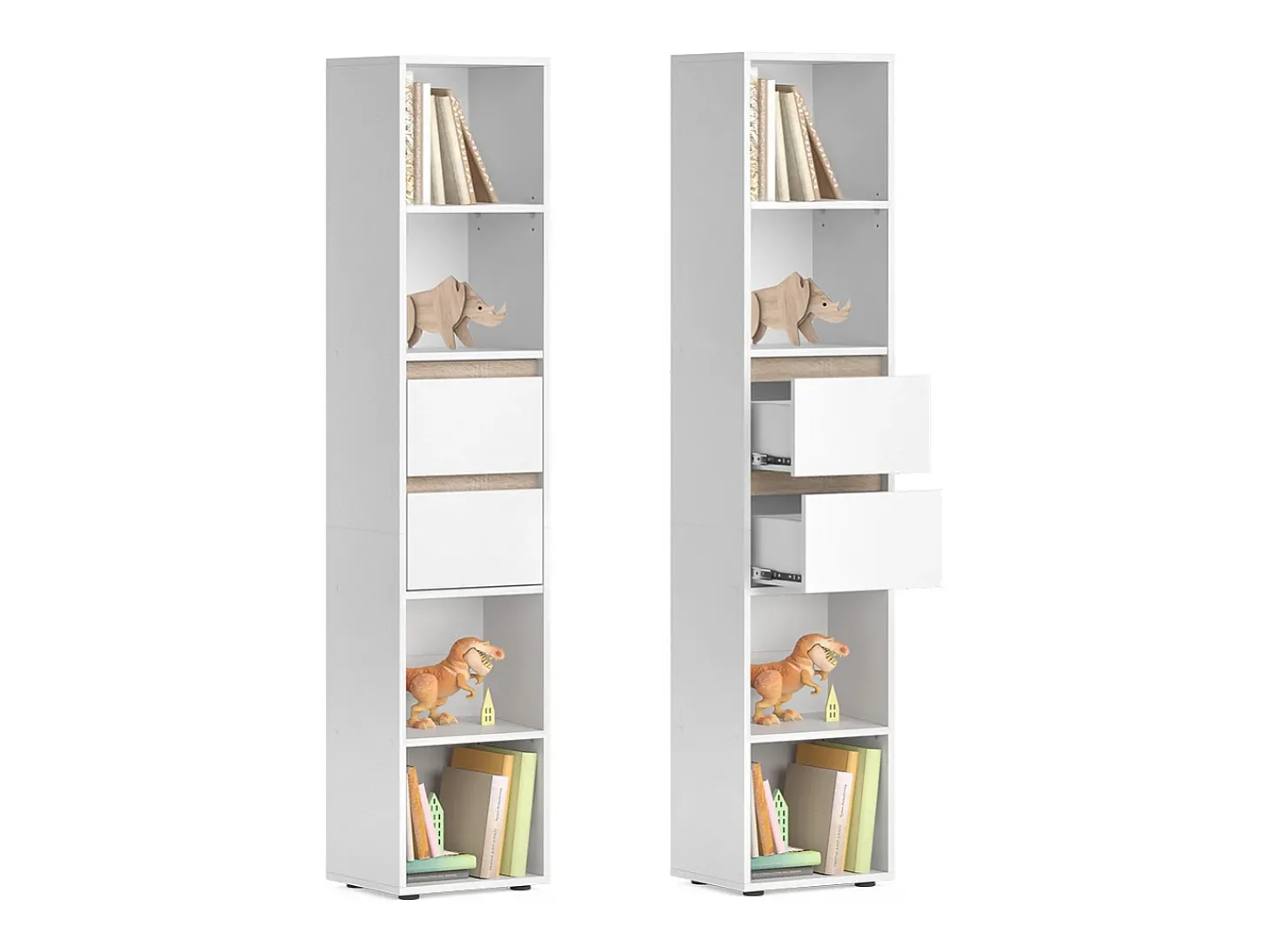 Librería blanco 36.2x29.9x171 robert