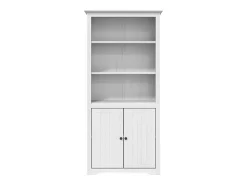 Librería BODO madera maciza de pino blanco 80x40x172 cm