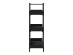 Librería de 3 estantes madera ingeniería negro 100x33x108,5 cm