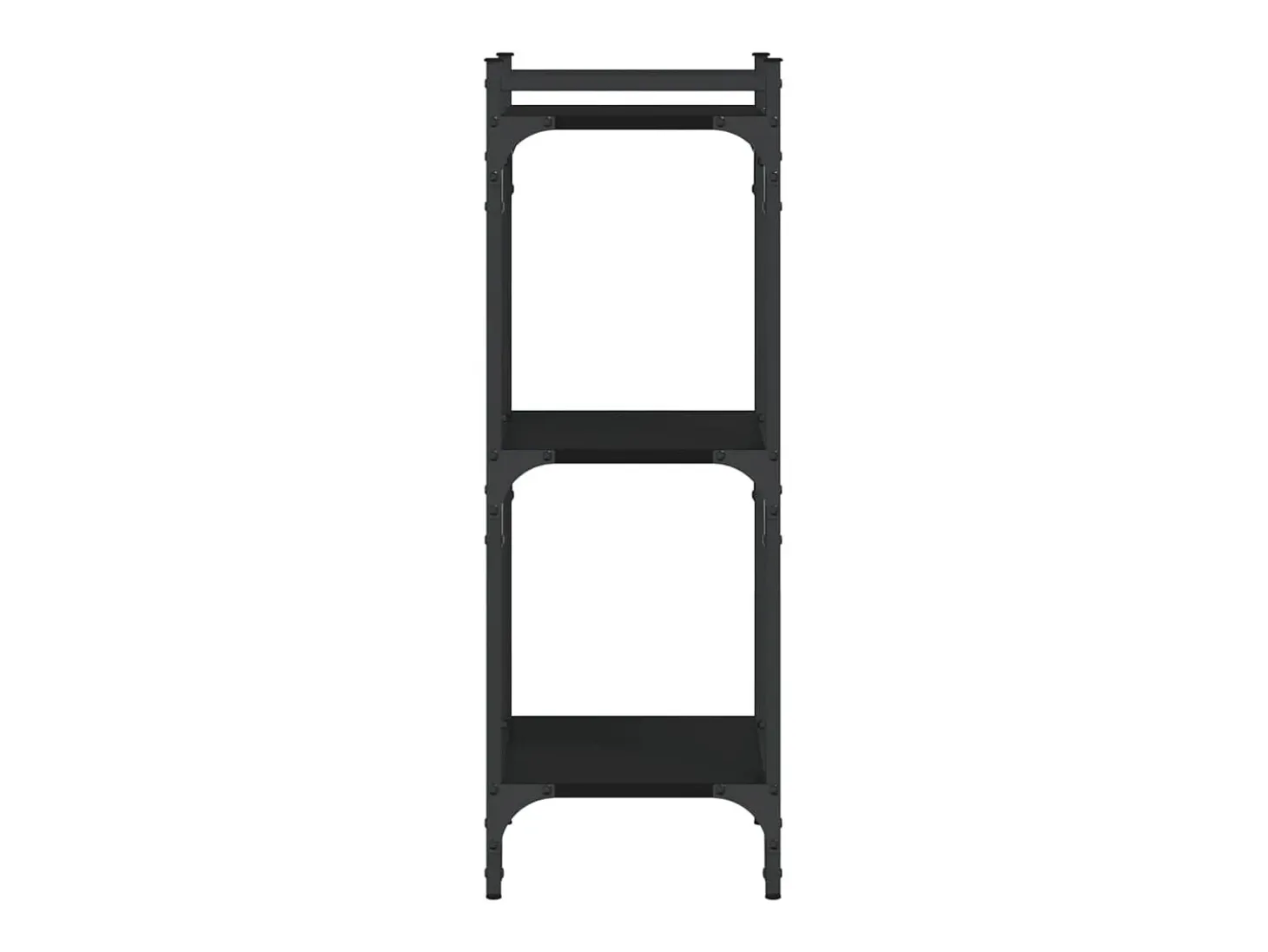 Librería de 3 estantes madera de ingeniería negro 40x30x86 cm