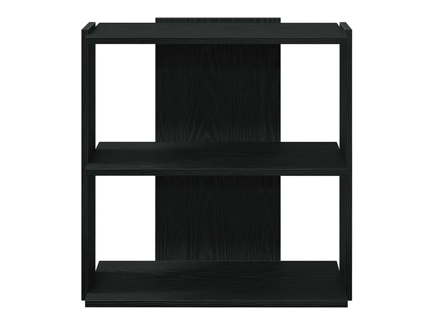 Librería de 3 estantes madera de ingeniería negro 60x30x60 cm