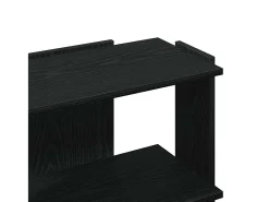 Librería de 3 estantes madera de ingeniería negro 60x30x60 cm