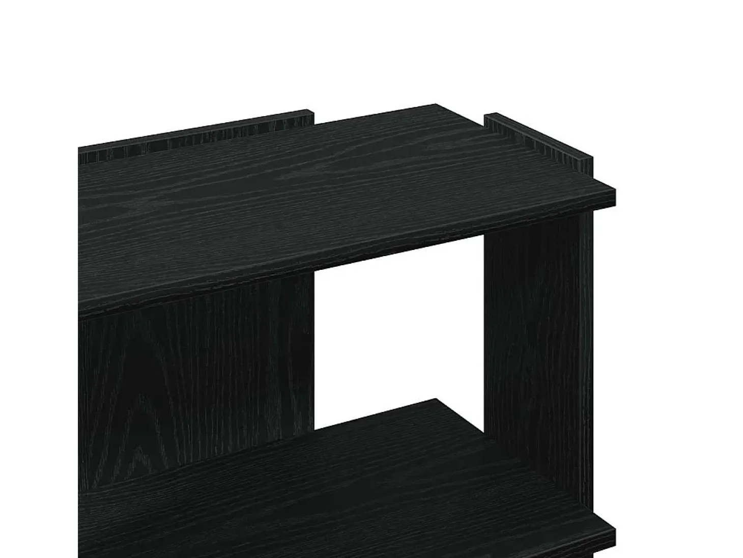 Librería de 3 estantes madera de ingeniería negro 60x30x60 cm