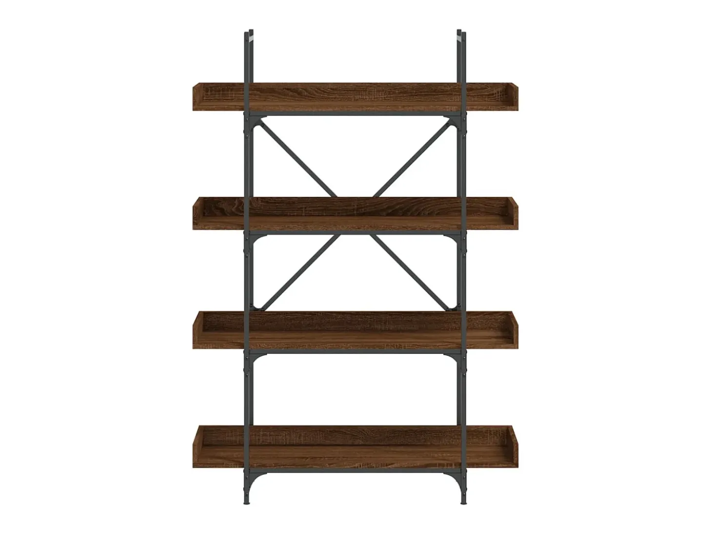 Librería de 4 estantes madera ingeniería marrón 100x33x145,5 cm