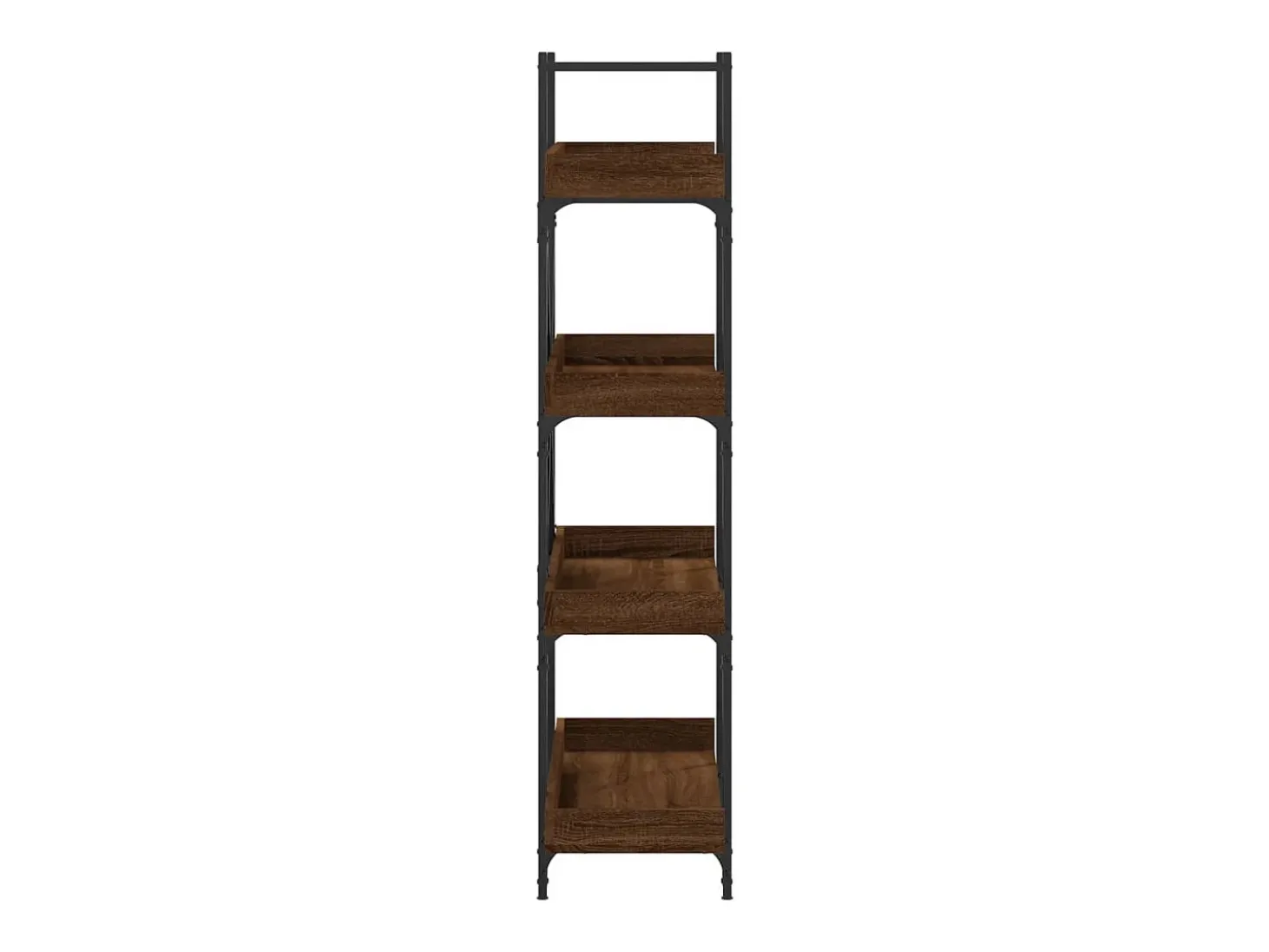 Librería de 4 estantes madera ingeniería marrón 100x33x145,5 cm