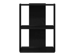 Librería de 3 estantes madera de ingeniería negro 60x30x80 cm