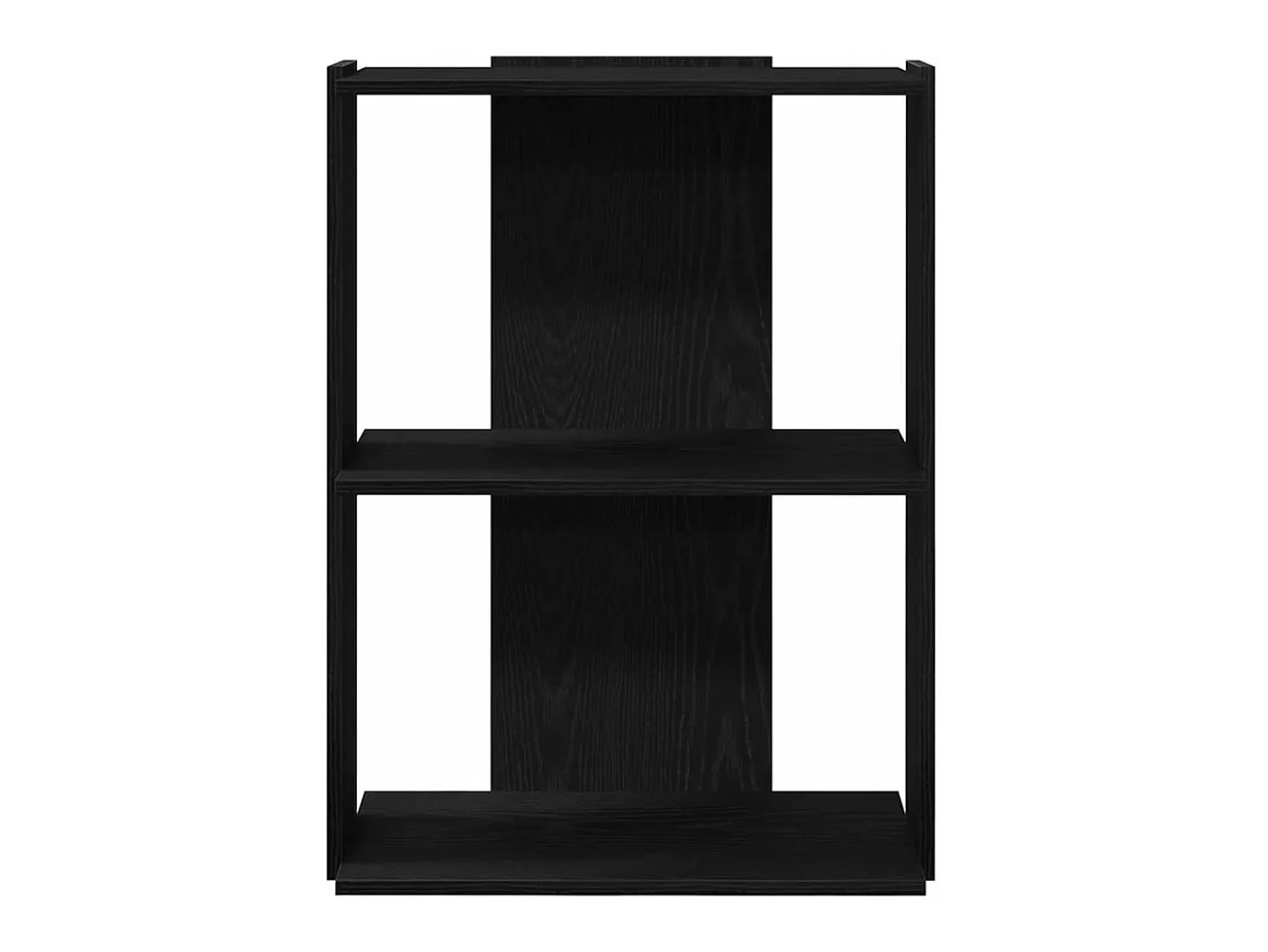Librería de 3 estantes madera de ingeniería negro 60x30x80 cm