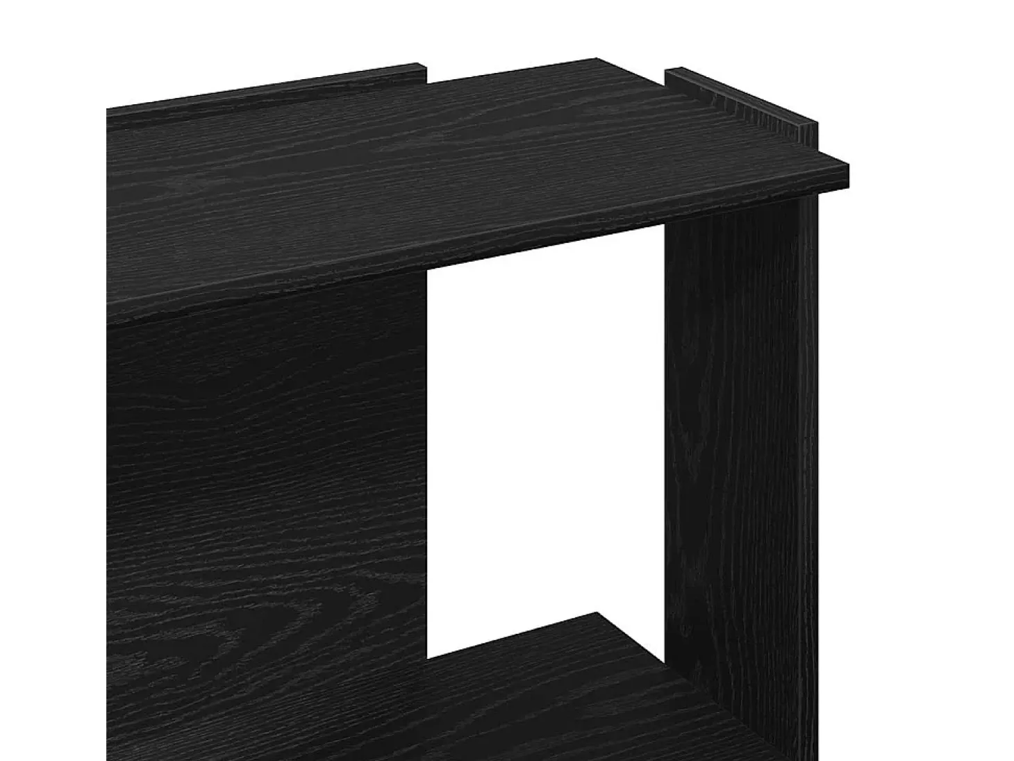 Librería de 3 estantes madera de ingeniería negro 60x30x80 cm