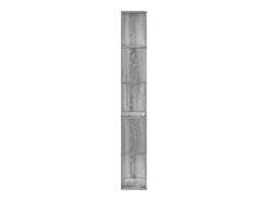 Librería de 5 niveles madera gris Sonoma 45x23,5x162,5 cm