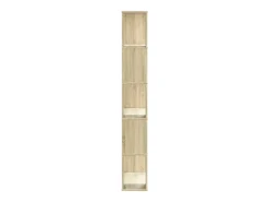 Librería de 5 niveles madera roble Sonoma 80,5x23,5x162,5 cm