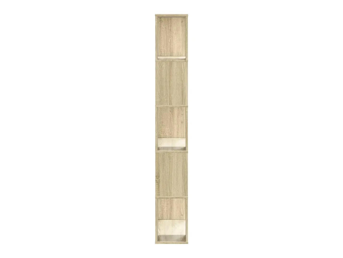 Librería de 5 niveles madera roble Sonoma 80,5x23,5x162,5 cm