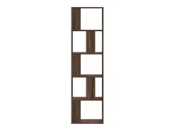 Librería de 5 niveles madera de ingeniería marrón roble