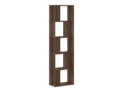 Librería de 5 niveles madera de ingeniería marrón roble