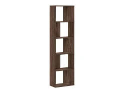 Librería de 5 niveles madera de ingeniería marrón roble
