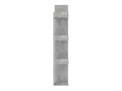 Librería de madera contrachapada gris hormigón 86x25,5x140 cm