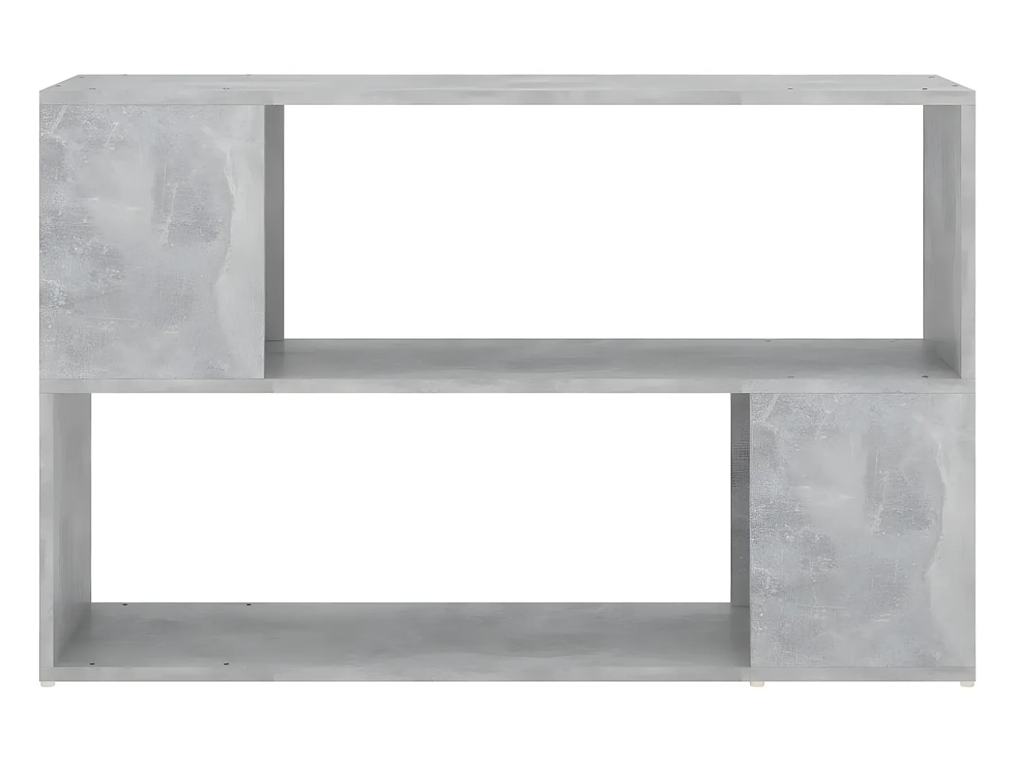 Librería de madera contrachapada gris hormigón 100x24x63 cm