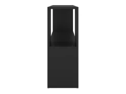 Librería de madera contrachapada negro 100x24x63 cm