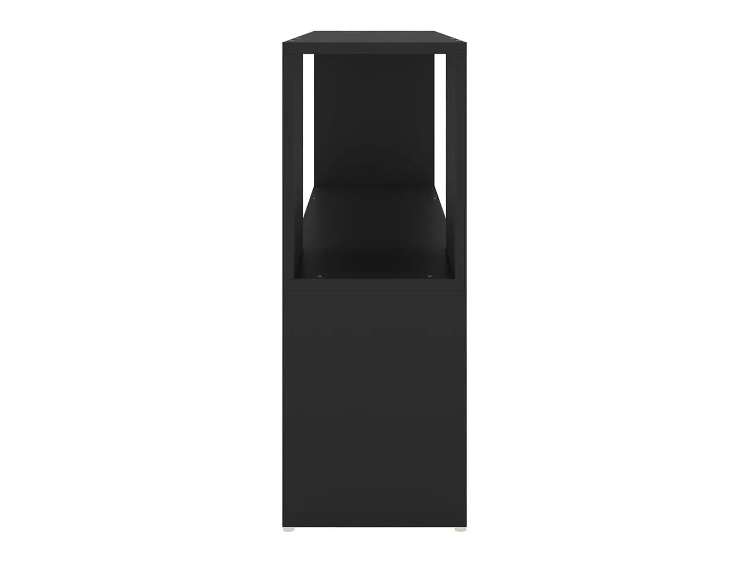 Librería de madera contrachapada negro 100x24x63 cm