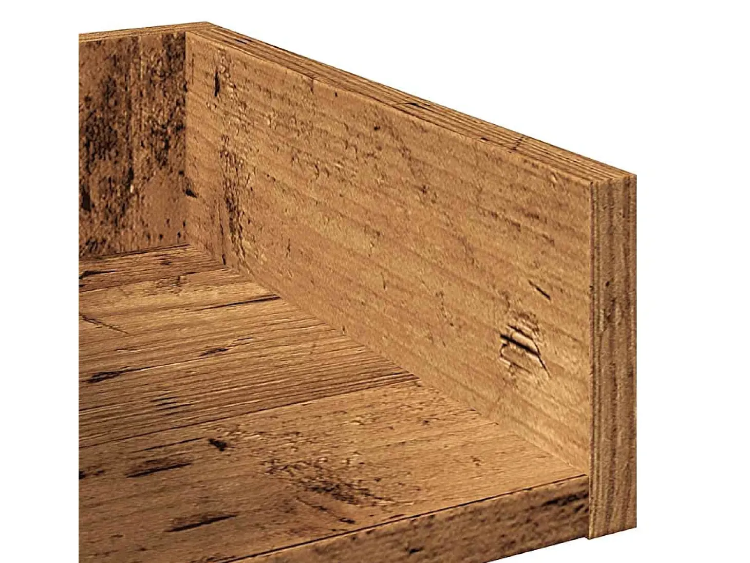 Librería de madera contrachapada envejecida 86x25,5x140 cm