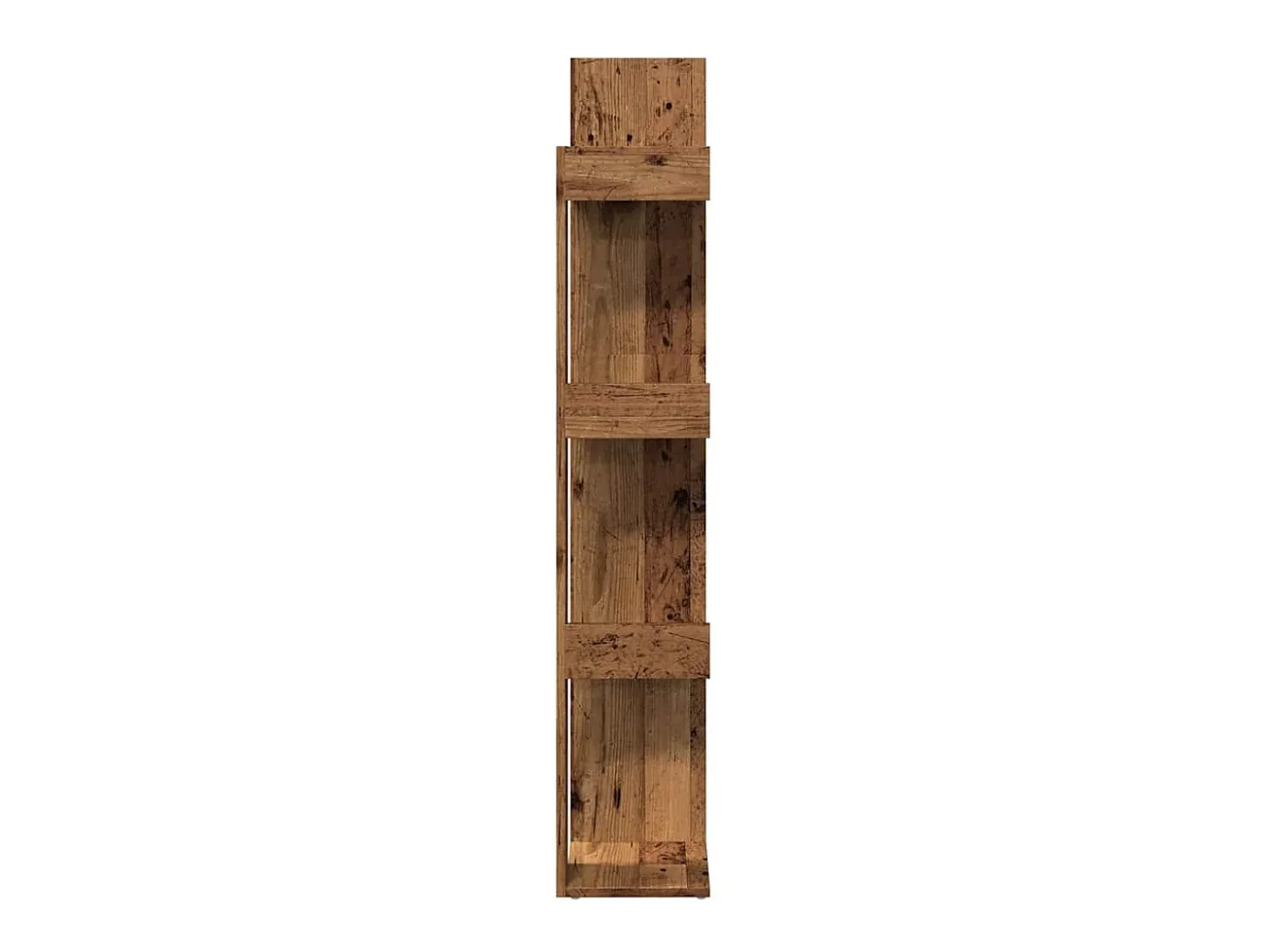 Librería de madera contrachapada envejecida 86x25,5x140 cm
