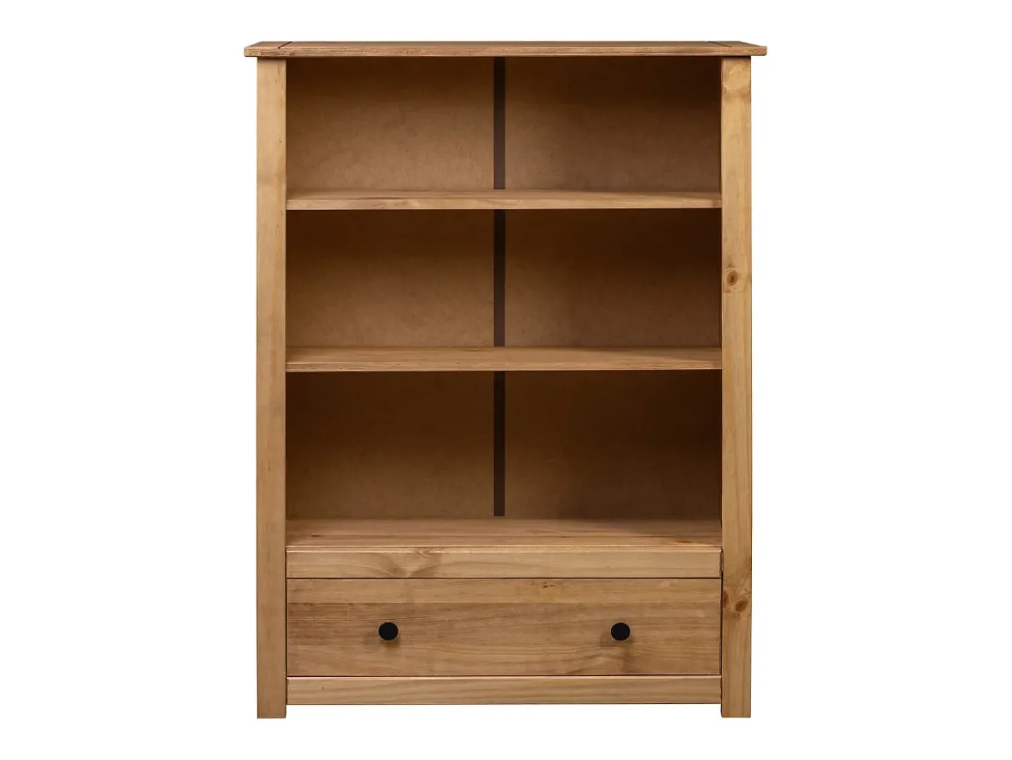 Librería de madera maciza de pino estilo Panamá 80x35x110 cm
