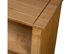 Librería de madera maciza de pino estilo Panamá 80x35x110 cm
