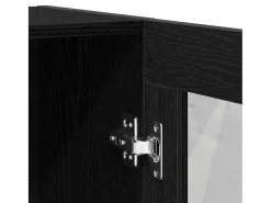 Librería de roble negro 82,5x30,5x115 cm Madera de ingeniería