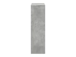 Librería divisor 3 niveles madera gris hormigón 99x29x99 cm